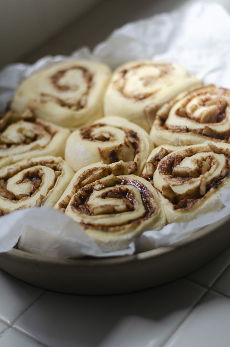 unbaked sourdough apple cinnamon rolls